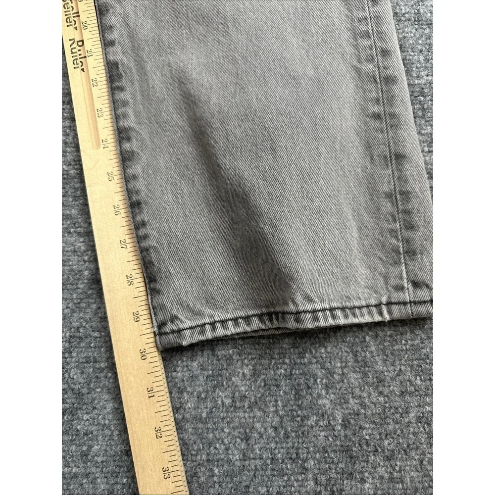 Levi's 501 Original Fit Jeans Men's 38x32 Grey Wash Button Fly